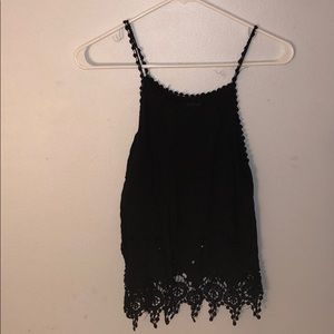 Black tank top